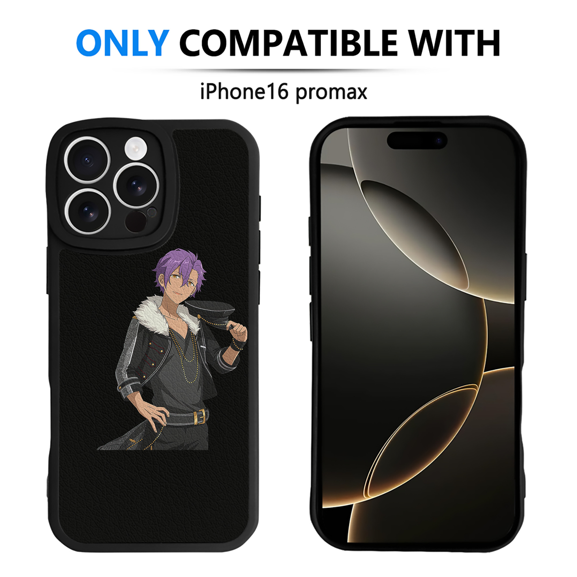 （画像用） あんさんぶるスターズ! Ensemble Stars 【iPhone 16シリーズ対応】シリコンスマホケース（レザー調） 材質：シリコン